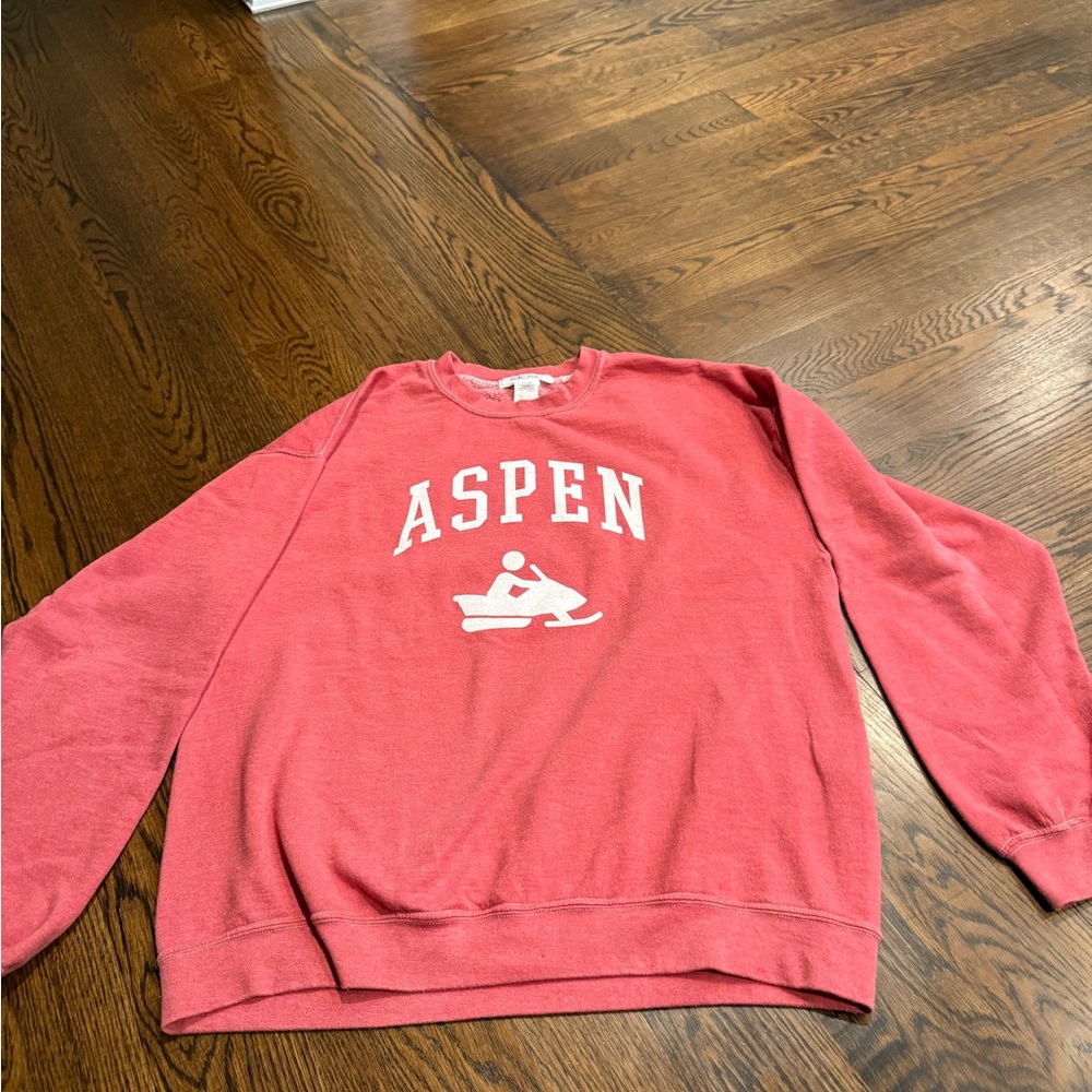 Project Social T Red Crewneck Sweater
